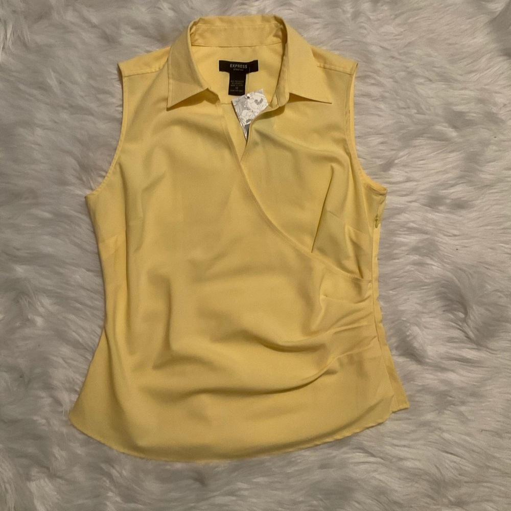Yellow sleeveless EXPRESS top size 14